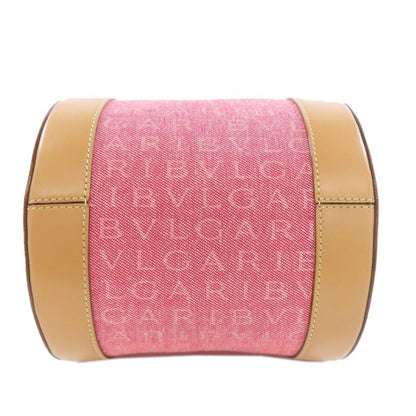 Bvlgari Logomania Handbag Canvas Leather Women