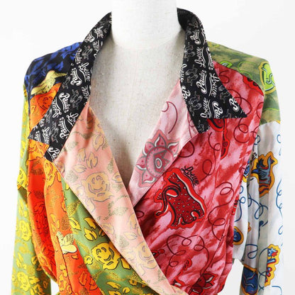 LOEWE S2296340ga Paura Zuibiza Cache Coeur/wrap Dress Multi 36 Made In Italy