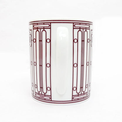 Hermes Mug H DECO Red White Ceramic Tableware Accessories Others
