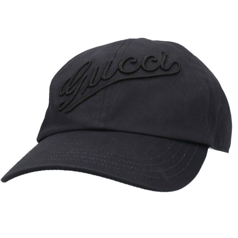 Gucci 792782 4hbbb Embroidery Logo Embroidered Cap Men's XL 60cm (23.62in)
