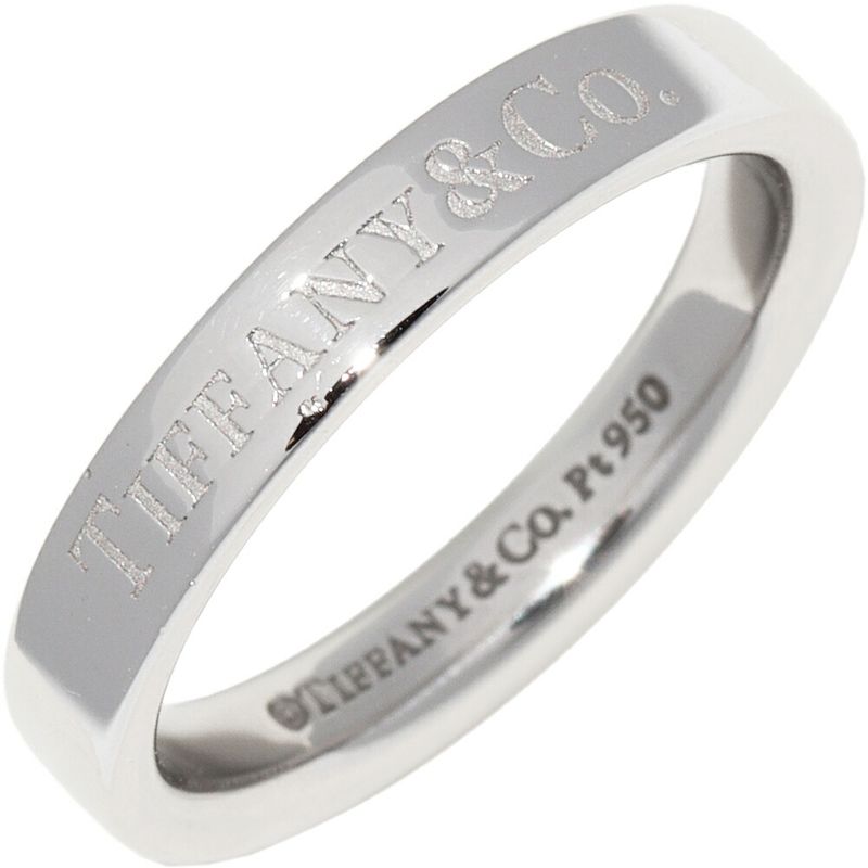 Tiffany & Co Ring Pt950 T&CO Flat Band Ring Width 3mm (012in)