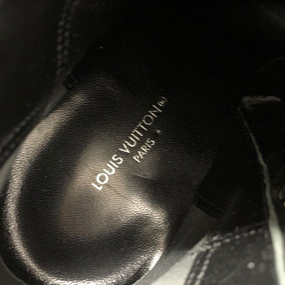 Louis Vuitton Silhouette Line Monogram Boots Short Shoes Leather Black