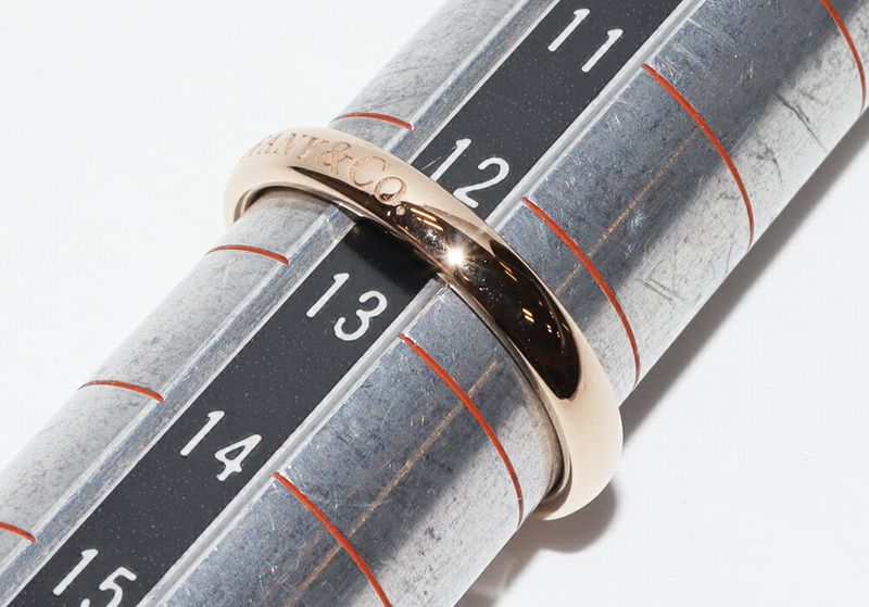 Tiffany & Co Ring 18K Pink Gold T&CO Band Ring Width 3mm (012in)