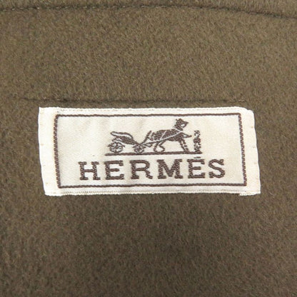 Hermes 19AW 100% Cashmere Long Coat Chester Coat Brown 48 With Hangers Made In