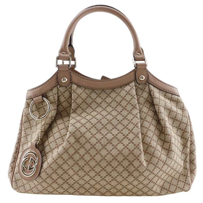 Gucci Sookie Bag Diamante 211944 Canvas Beige/pink Ladies Handbag