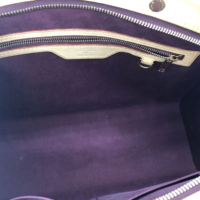 Louis Vuitton Vernis Blair MM Handbag M91690 Red Preowned 005580