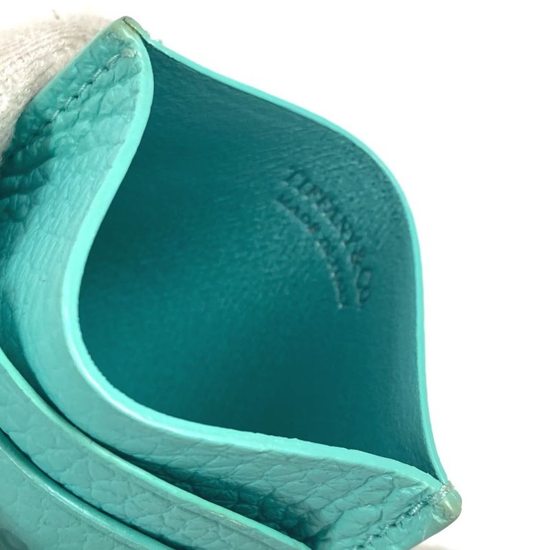 Tiffany & Co Card Case Return To Tiffany & Co Heart Leather Blue