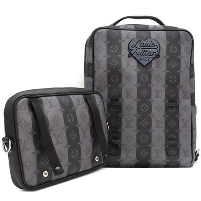 Louis Vuitton Backpack Daypack Modular Backpack Monogram Stripe Eclipse Canvas