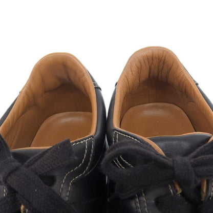 Hermes Current Logo Quick Side H Logo Box Calf Leather Sneakers Shoes 38 1 2