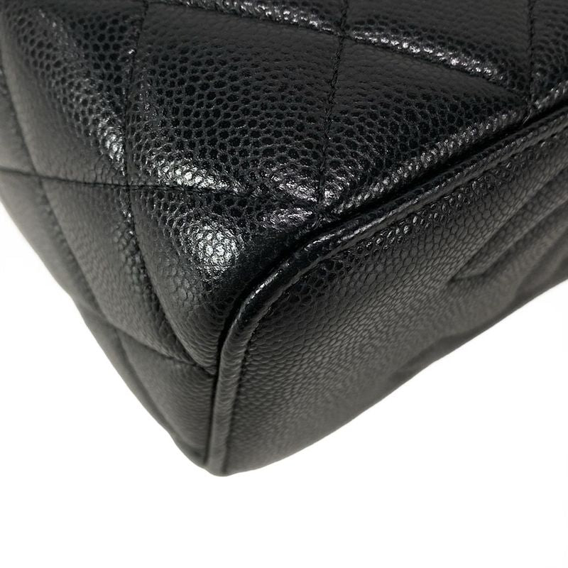 Chanel Vanity Bag Matelasse Ap1341 Black Chain Shoulder/gold Hardware