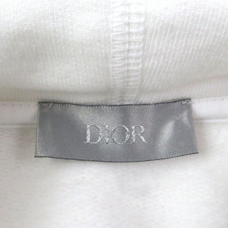 DIOR Homme 143j683b0531 Peter Doig Logo Embroidery Pullover Hoodie White S