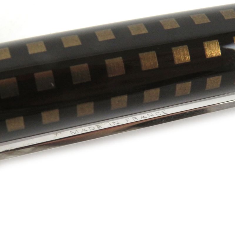 Louis Vuitton N79144 Jetluck Damier Capped Ballpoint Pen Dark Brown Gold With