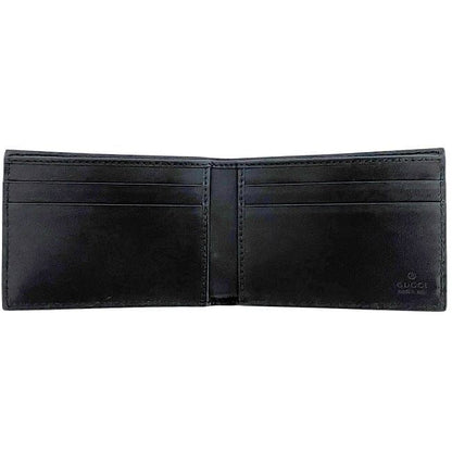Gucci Bifold Wallet Black GG Embossed 625559 Unused Billfold