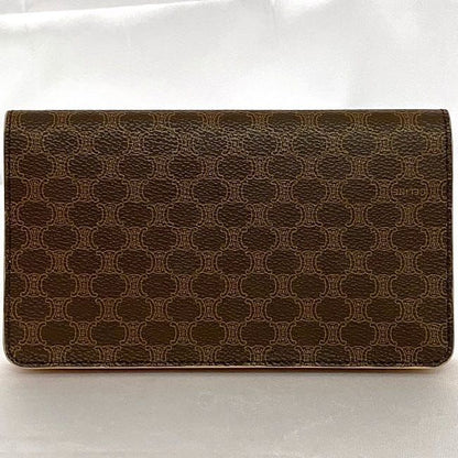 Celine Bifold Long Wallet Brown Macadam
