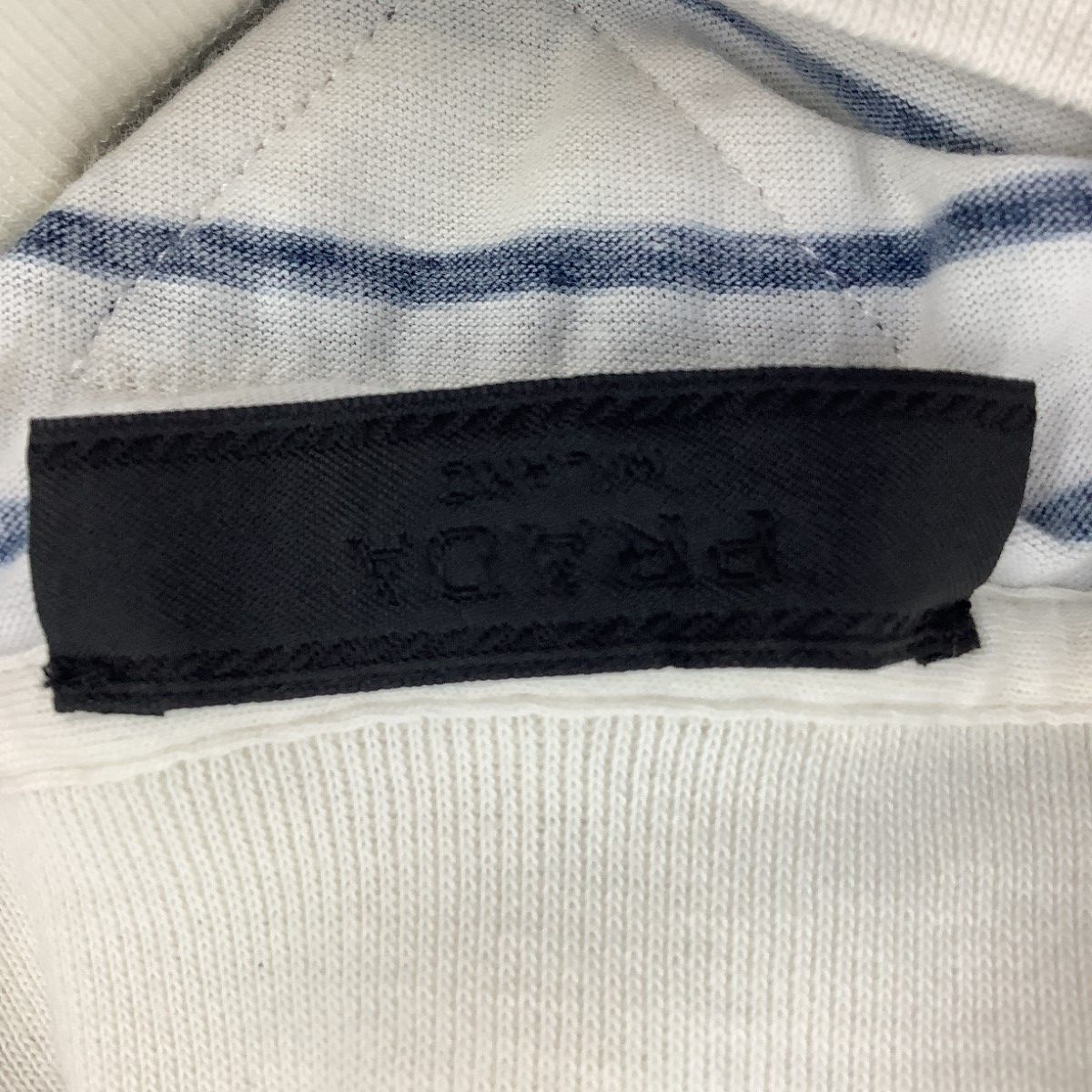 Prada Men's Long Sleeve Cut and Sewn Long T-Shirt Suze XL Blue