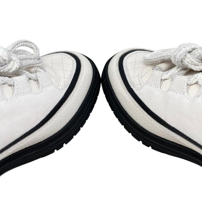 Chanel Sneakers Matelasse Coco Mark G46258 37 Size Suede Calfskin Lambskin