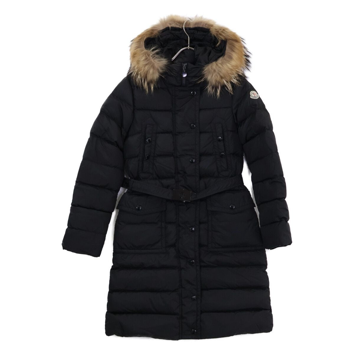 Moncler Merin Fur Belt Hoodie Down 00
