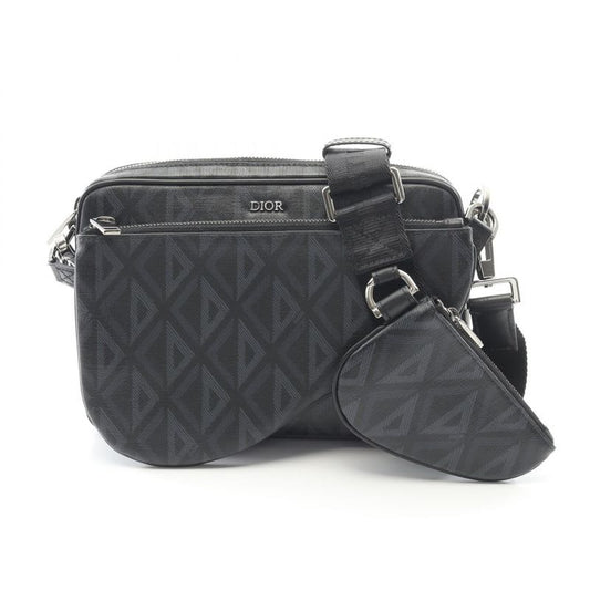 Dior CD Diamond Black Leather Saddle