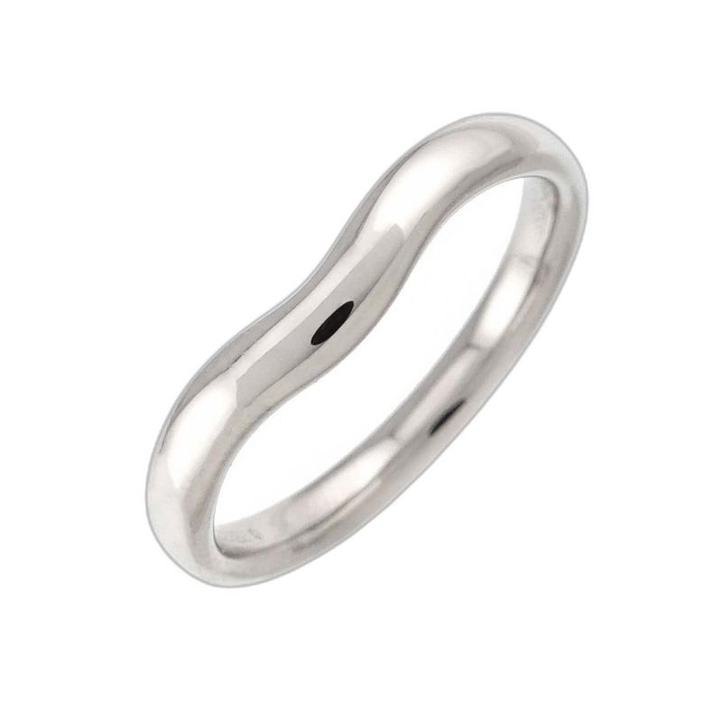 Tiffany & Co Wide Curved Band Ring Pt Platinum