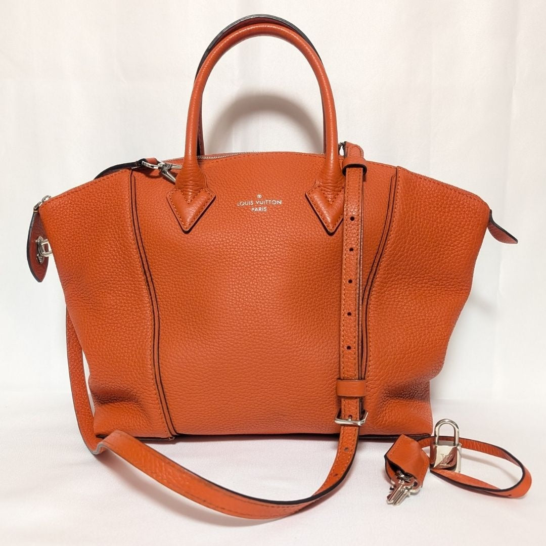 Louis Vuitton Parnassea Lockit PM Orange 2-Way Leather Shoulder Bag