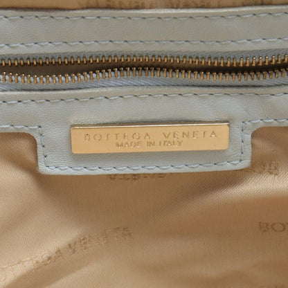 Bottega Veneta Boston Bag Intrecciato Light Blue Leather — view 4