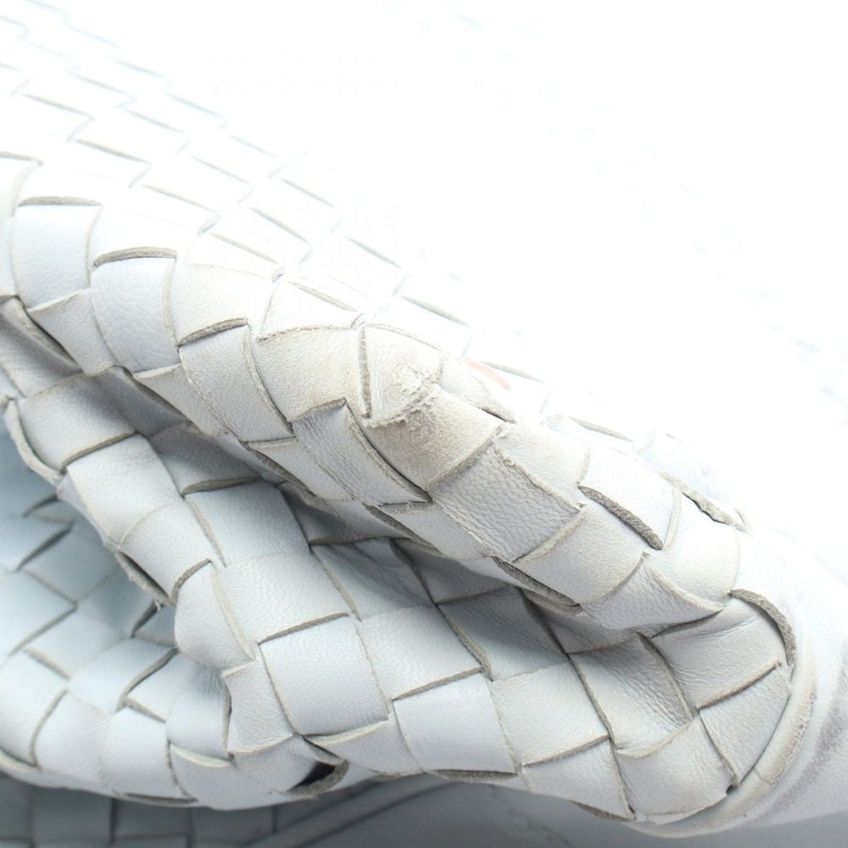 Bottega Veneta Boston Bag Intrecciato Light Blue Leather — view 9