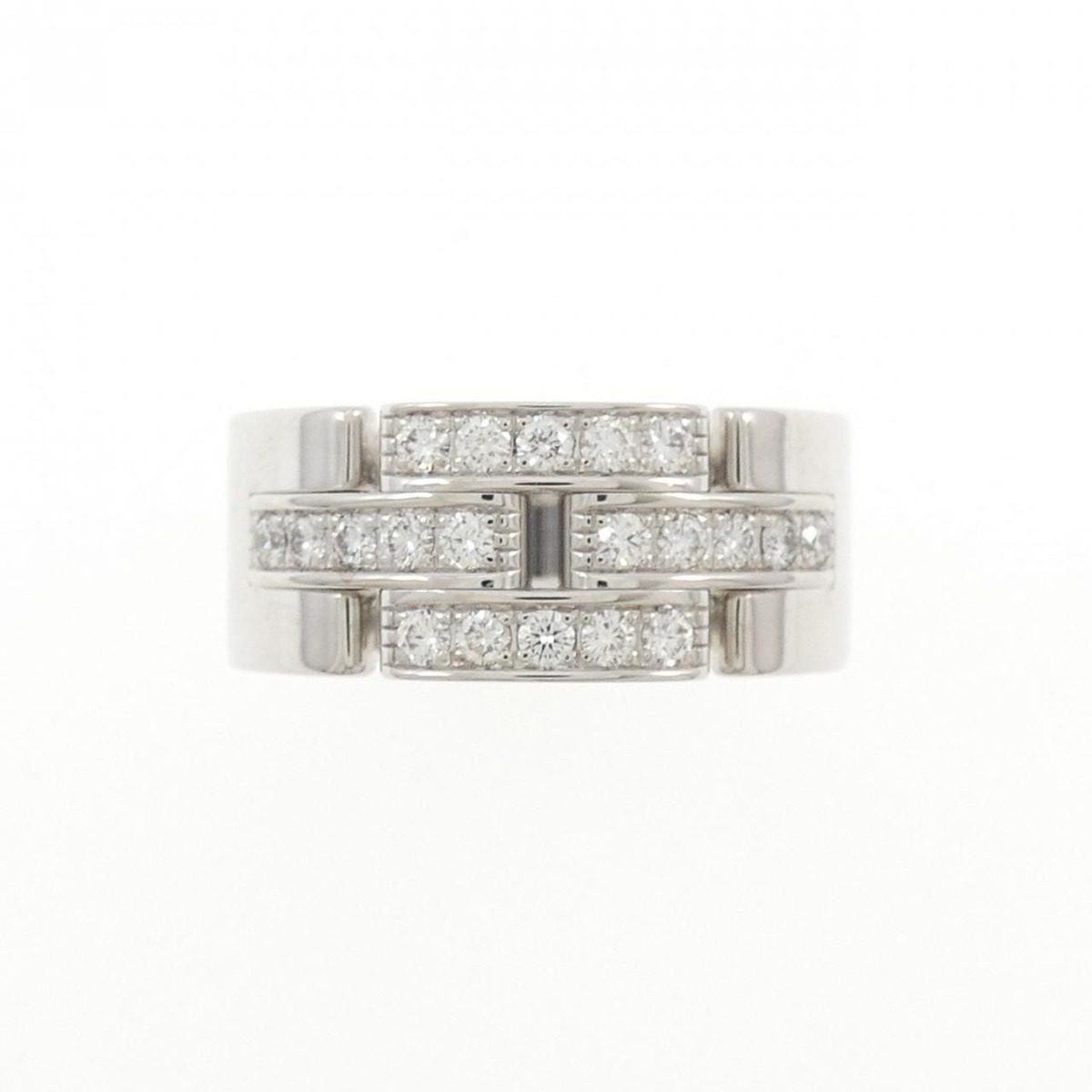 Cartier Maillon Panthere Half Diamond Large Ring — view 2