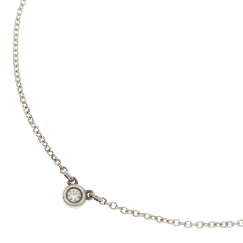 Tiffany & Co by the Yard Diamond Necklace Pendant Chain Silver