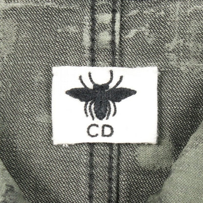 Dior Bee Embroidery Khaki Cotton Shirt — view 3