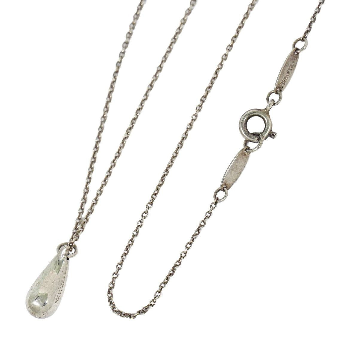 Tiffany & Co Teardrop 925 Necklace Pendant Silver