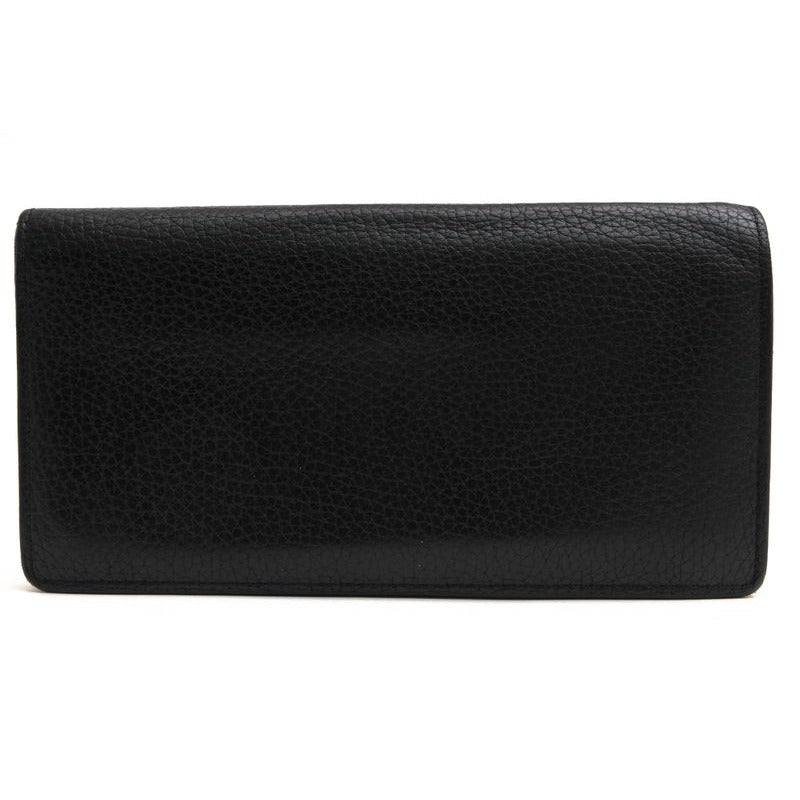 Louis Vuitton Long Wallet Men Leather Black Portefeuille — view 2