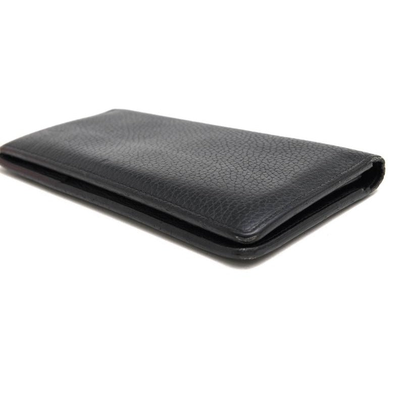 Louis Vuitton Long Wallet Men Leather Black Portefeuille — view 3