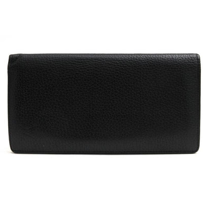 Louis Vuitton Long Wallet Men Leather Black Portefeuille