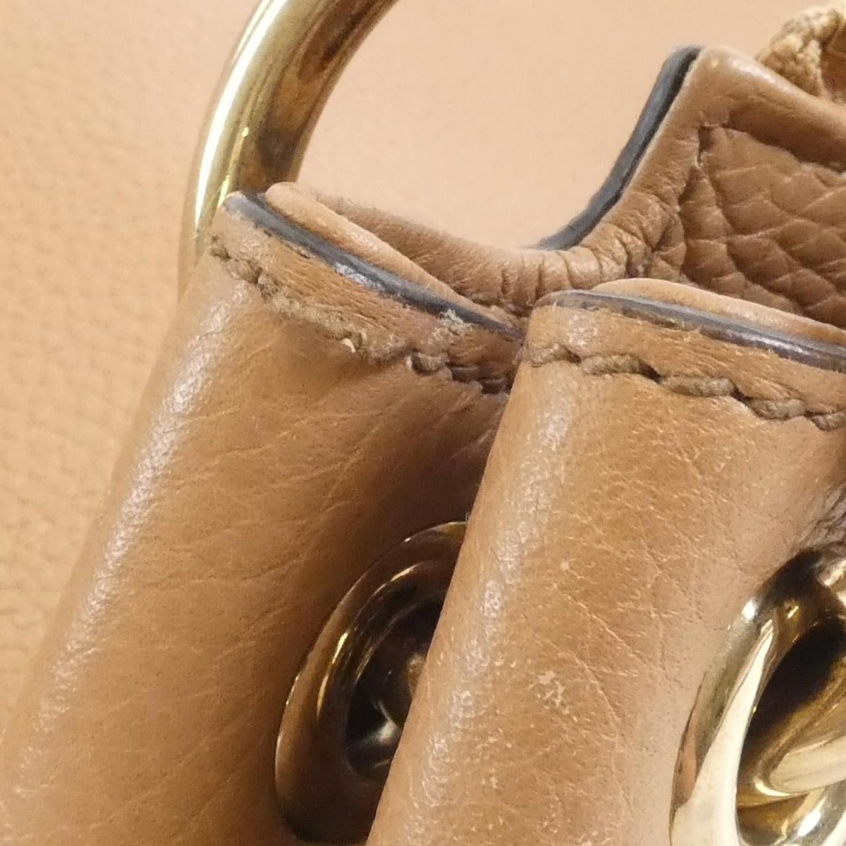 Gucci Shoulder Bag Leather Beige Rose — view 7