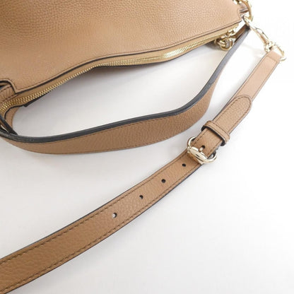 Gucci Shoulder Bag Leather Beige Rose — view 8