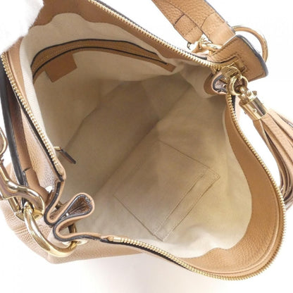 Gucci Shoulder Bag Leather Beige Rose — view 10