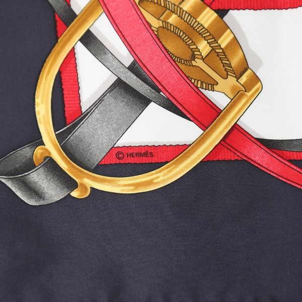 Hermes Carré 90 Carré 90 Large Keynote Crano Manege Scarf Hermes Navy