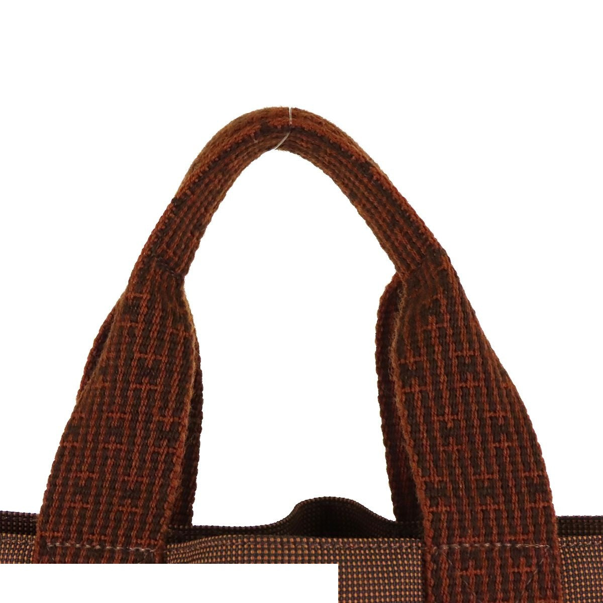Hermes Her Line Cabas Brown Polyester Polyamide Nylon Tote Bag — view 4