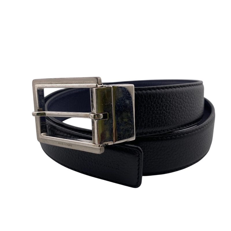 DIOR Homme Dior Homme Reversible Belt Brand Black Men's
