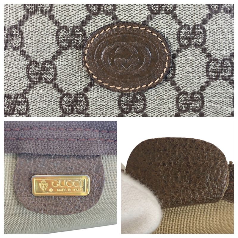 Gucci Vintage Old Gucci Sherry Line GG Supreme Canvas Tote Bag Women 504097