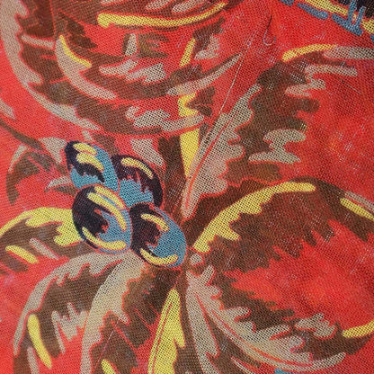 Louis Vuitton 18ss Etoile Palm Tree Shawl Mp1974 Red