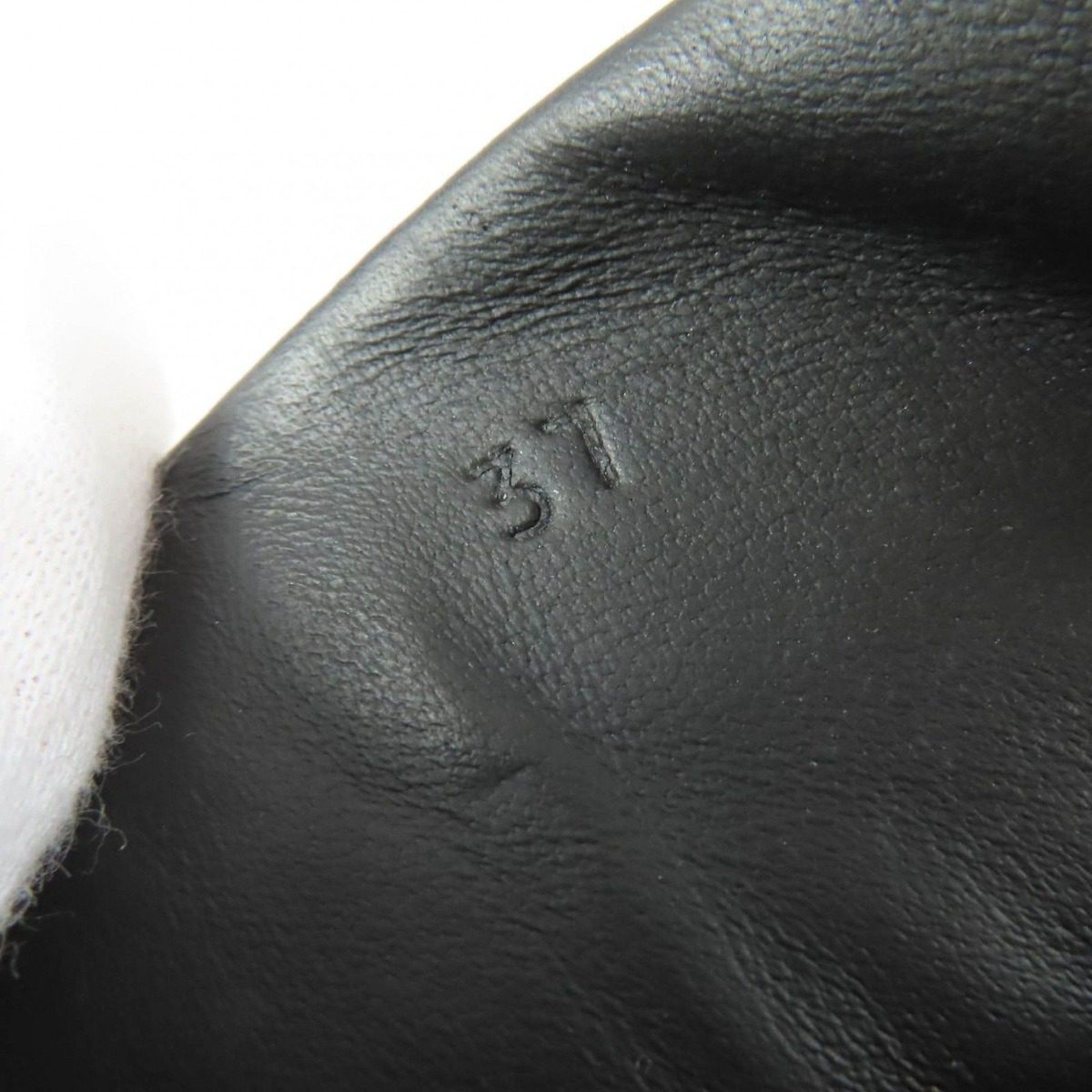 Hermes Hip Hop H Logo Lace Up Leather High Cut Sneakers Black 37 — view 9