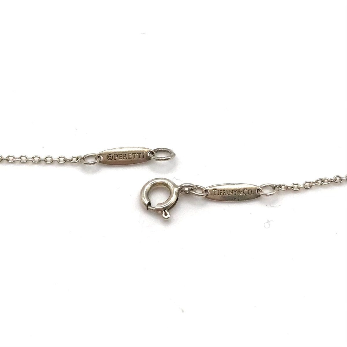 Tiffany & Co Mini Open Heart Pendant Necklace Silver — view 5