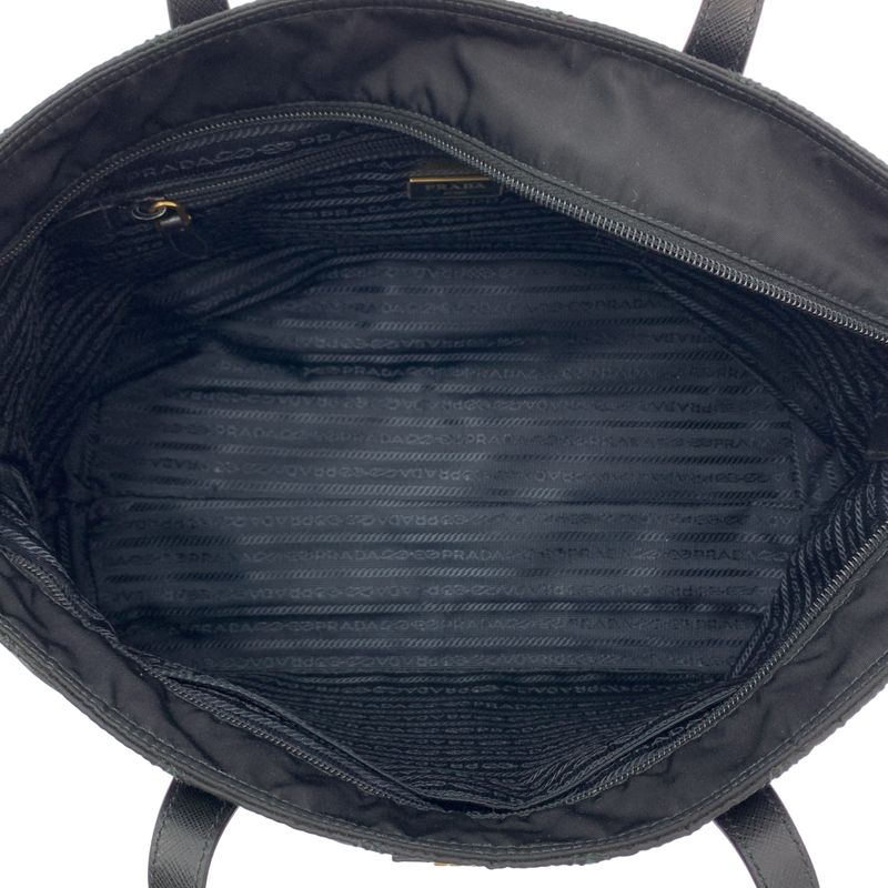 Prada - Nylon Quilted Tote Bag - Black - Women
