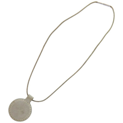 Hermes Touareg Leather Green □E Engraved Green Choker 0590 Hermes