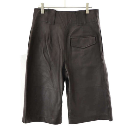 Bottega Veneta 21aw High Waist Lamb Leather Pants 669371 V17b0 Brown 38