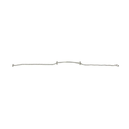 Tiffany & Co T Smile Bracelet 18kwhite Gold Diamond