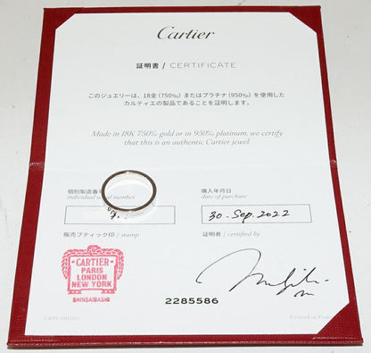 Cartier Ring Pt950 C De Cartier Ring Engraved Ring Width 4mm (016in) B40981