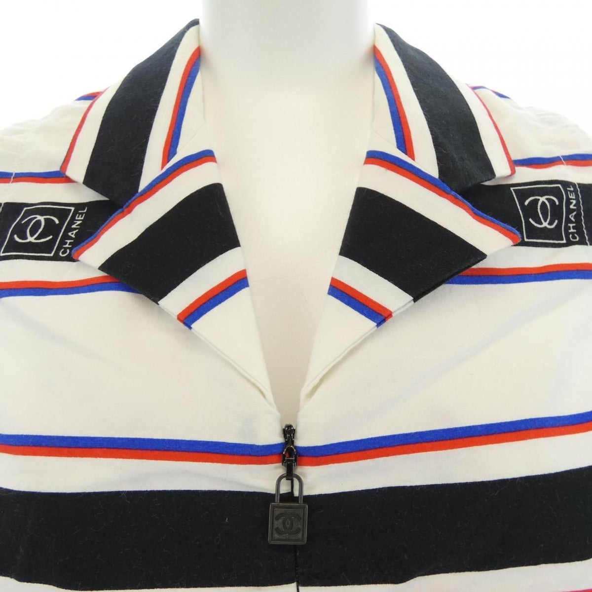 Chanel Dress Black 38 Beige Red Blue — view 6