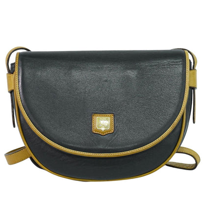 Celine Leather Shoulder Bag Pochette Black